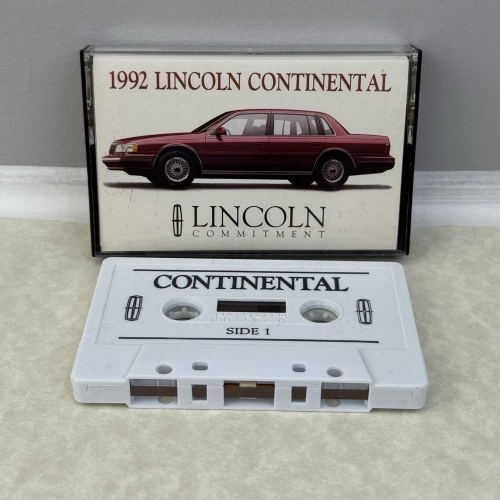 Original 1992 Lincoln Continental Car‎ Cassette Tape Vintage Ford